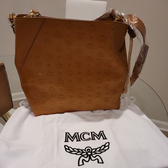 MCM Handbags - MCM Women's Klara Monogrammed Logo Large Leather